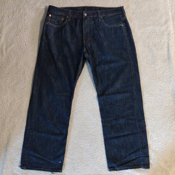 Levi's 569 36x32 Relaxed Loose Straight Indigo Blue Jeans Baggy - Picture 1 of 10